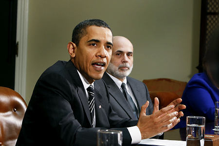 alg obama bernanke 1367014260 500x0 Chủ tịch Quỹ dự trữ Liên bang Mỹ FED được tái bổ nhiệm