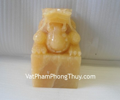 Ấn rồng đá ngọc hoàng long lớn M148